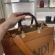 MEDIUM Fendi SUNSHINE Leather Shopper Caramel High