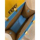 MEDIUM Fendi SUNSHINE Leather Shopper Blue High