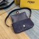 BAGUETTE leather bag Navy High