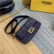 BAGUETTE leather bag Navy High