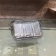 MINI BAGUETTE leather bag Silver High