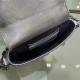 MINI BAGUETTE leather bag Silver High