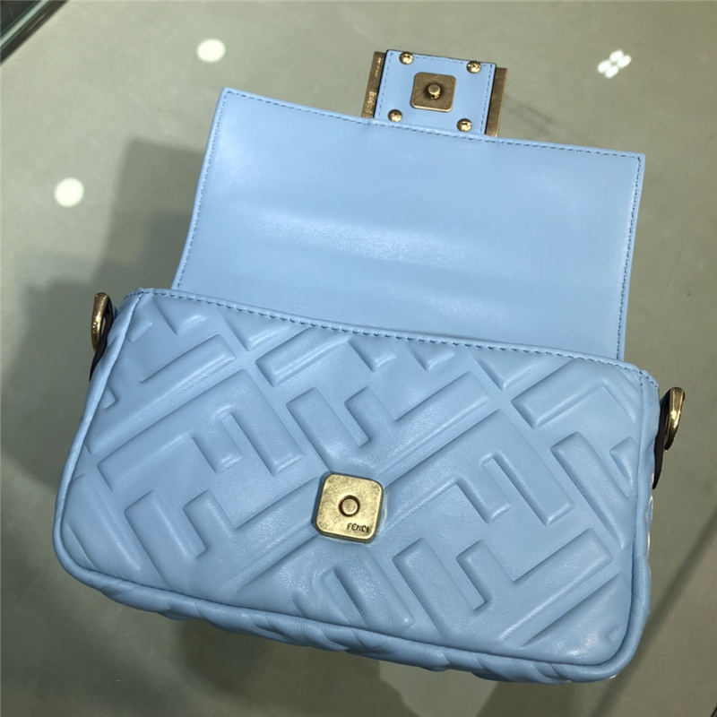 MINI BAGUETTE leather bag Blue High