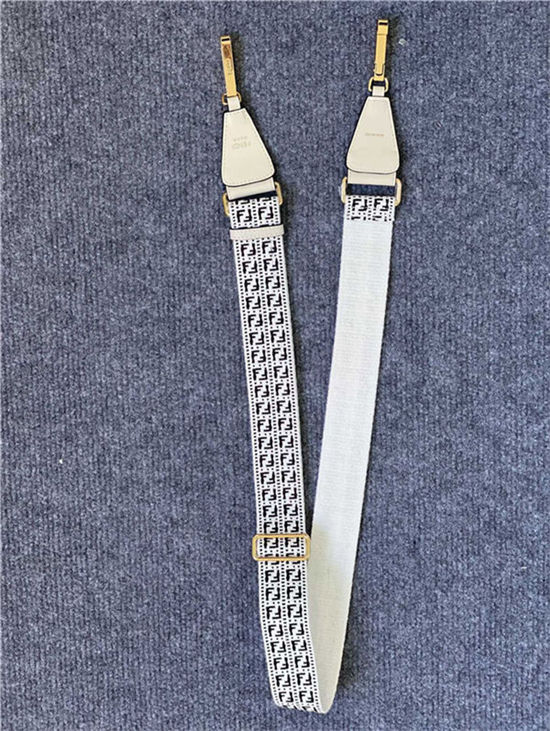 Fendi STRAP YOU ribbon shoulder strap White High