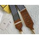 Fendi STRAP YOU check ribbon shoulder strap Brown High