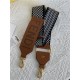 Fendi STRAP YOU check ribbon shoulder strap Brown High