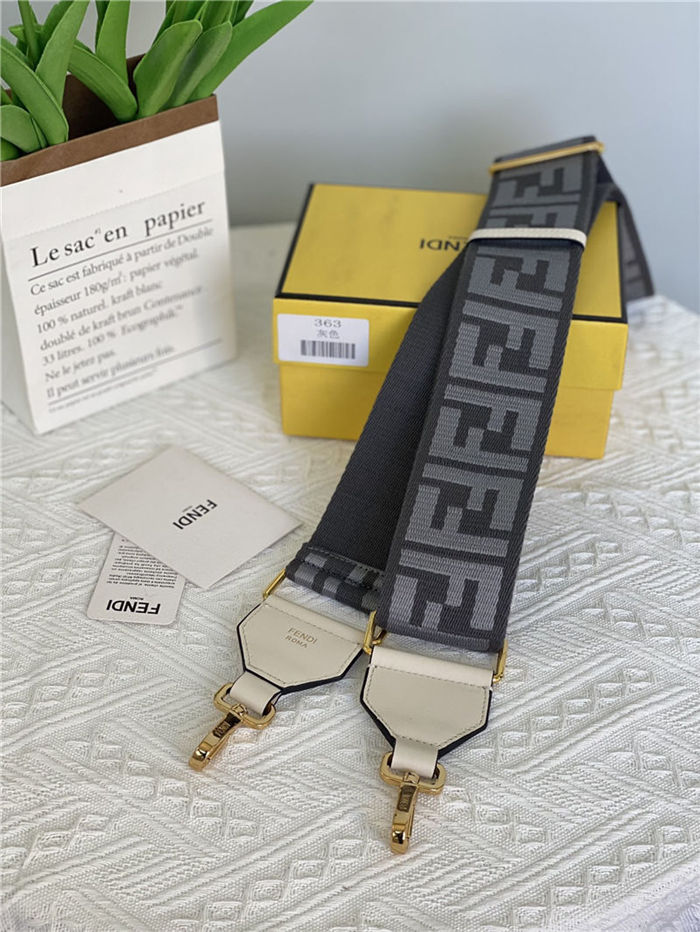 Fendi STRAP YOU ribbon shoulder strap Grey High