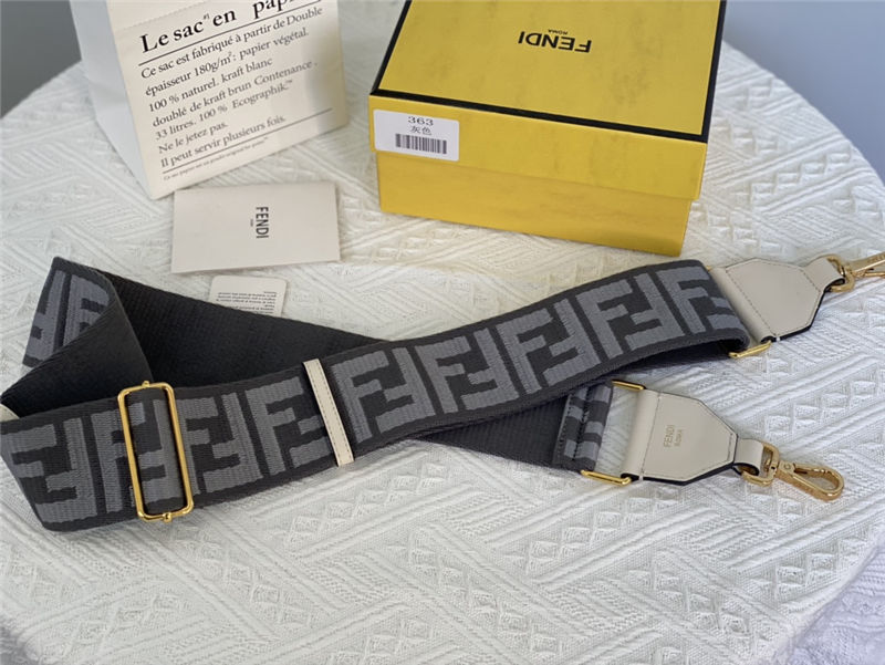 Fendi STRAP YOU ribbon shoulder strap Grey High