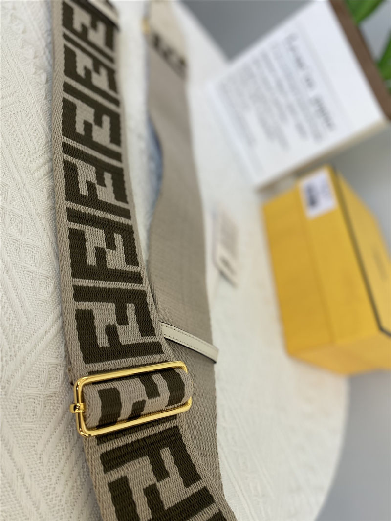 Fendi STRAP YOU ribbon shoulder strap Beige High