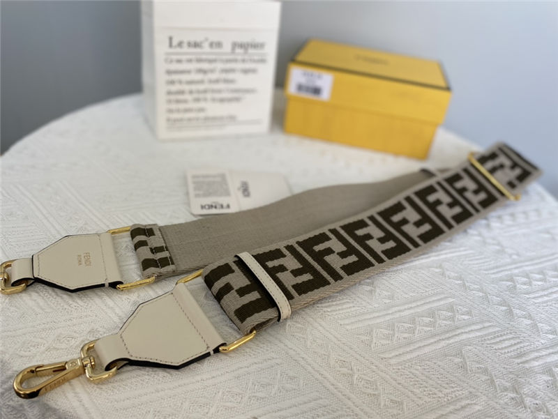 Fendi STRAP YOU ribbon shoulder strap Beige High