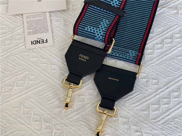 Fendi STRAP YOU Fendi ribbon shoulder strap Blue High