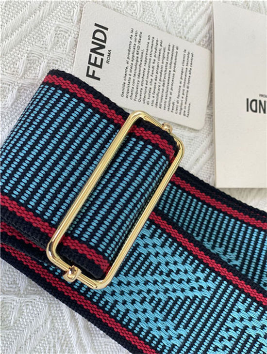 Fendi STRAP YOU Fendi ribbon shoulder strap Blue High