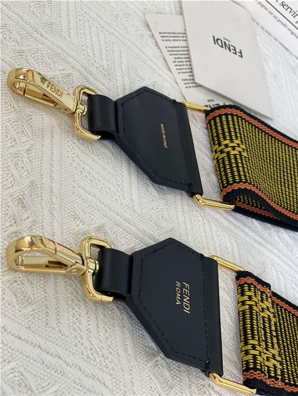 Fendi STRAP YOU Fendi ribbon shoulder strap Yellow High