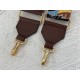 Fendi STRAP YOU multicolor ribbon shoulder strap Brown High