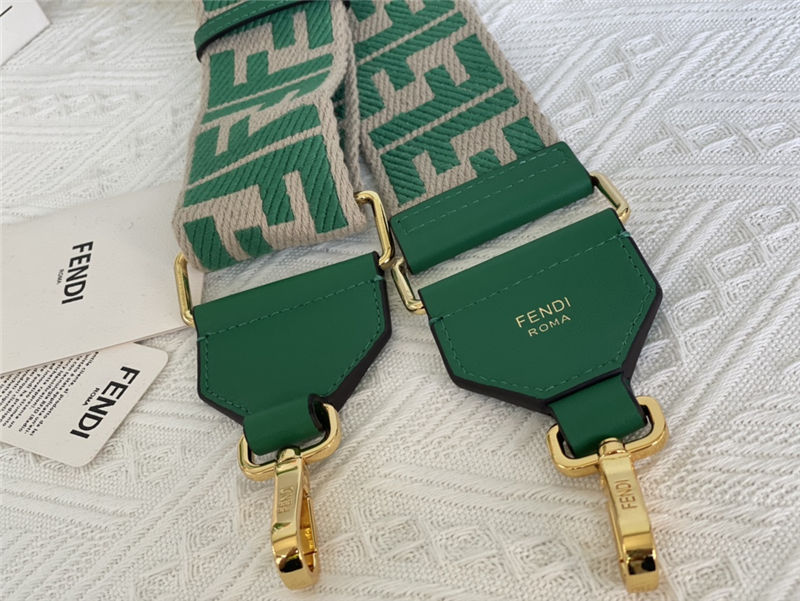 Fendi STRAP YOU ribbon shoulder strap Green High