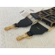 Fendi STRAP YOU ribbon shoulder strap Black High