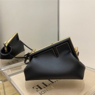 Fendi First Small Leather Bag Black High