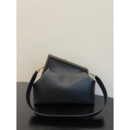 Fendi First Medium Leather Bag Black High