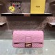 LARGE BAGUETTE leather bag Pink High