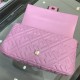 LARGE BAGUETTE leather bag Pink High