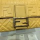 LARGE BAGUETTE leather bag Yellow High