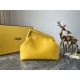 Fendi First Medium Leather Bag Yellow High