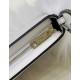 Fendi O’Lock Swing leather and fox fur pouch High