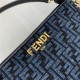 Fendi O’Lock Zipper tapestry fabric bag High