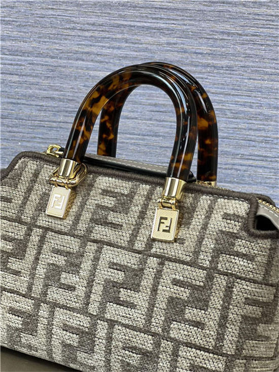 Fendi By The Way Mini Boston bag tapestry fabric High