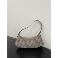 Fendi O’Lock Swing tapestry fabric pouch High