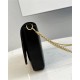 BAGUETTE Chain Leather bag Black High