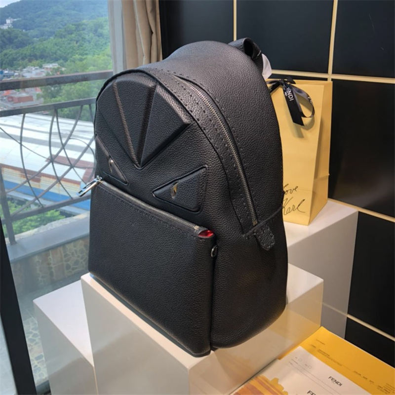 BAG BUGS BACKPACK in Grain Leather Black High