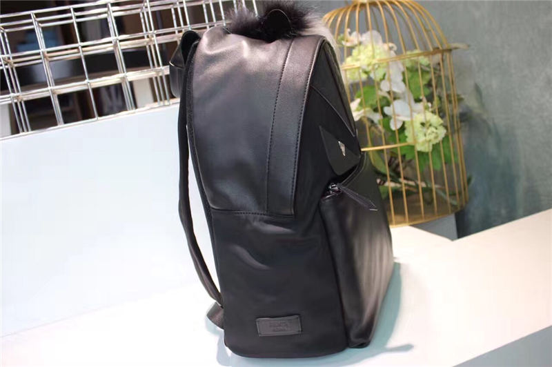 BAG BUGS BACKPACK in Nylon and Leather Black High