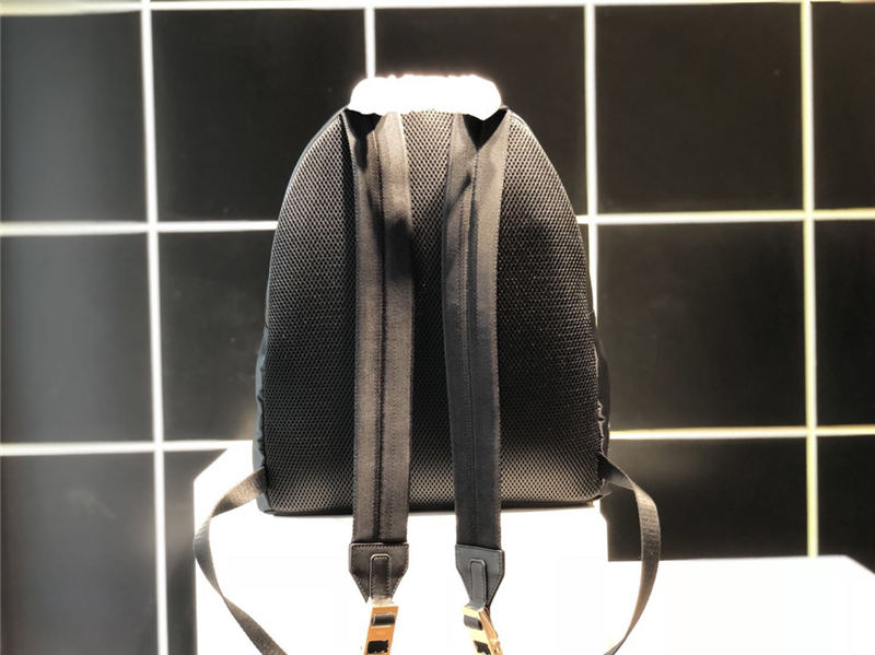 BAG BUGS BACKPACK Nylon and Leather Black-Gold High