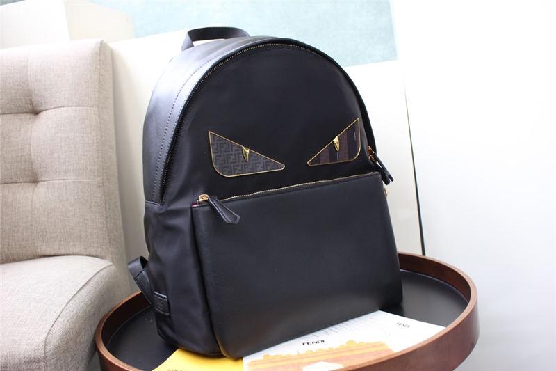 BAG BUGS BACKPACK in Nylon and Leather Black High