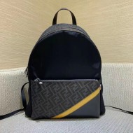 FF BACKPACK in Nylon Black Yellow High