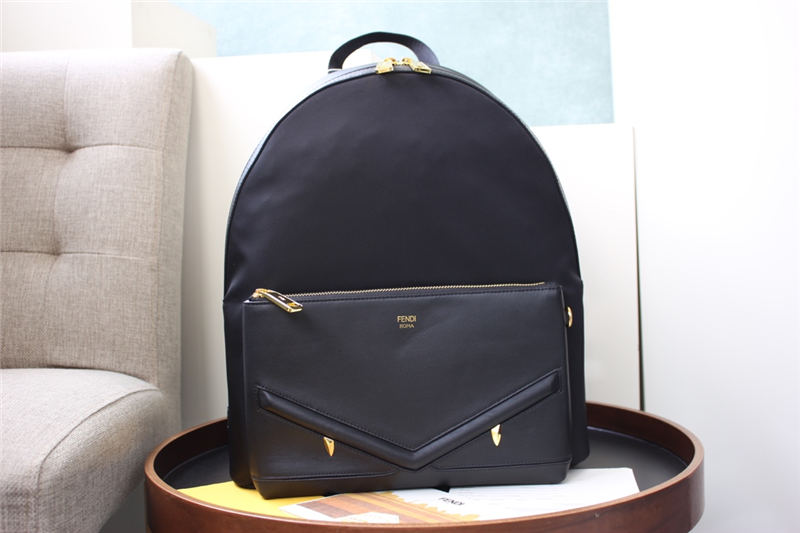 BAG BUGS BACKPACK in Nylon and Leather Black High