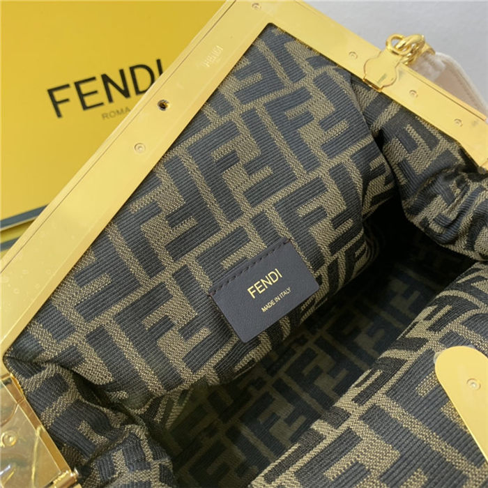 Fendi FIRST MEDIUM sheepskin bag Pink High