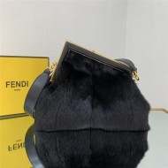 Fendi FIRST MEDIUM mink bag Black High