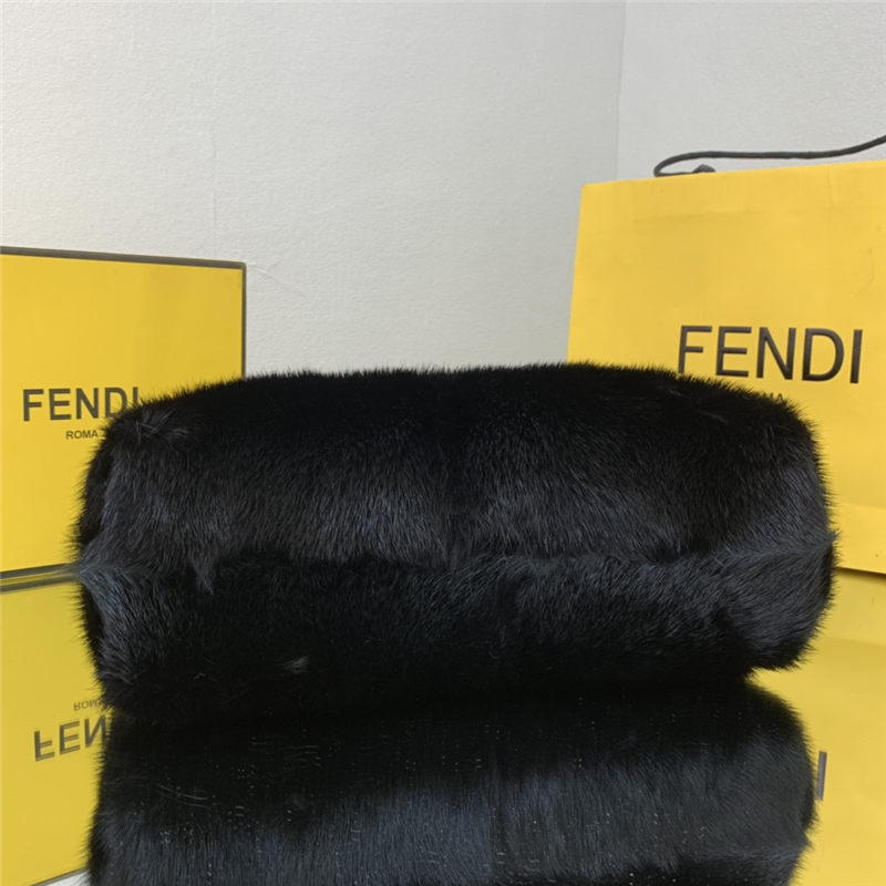 Fendi FIRST MEDIUM mink bag Black High