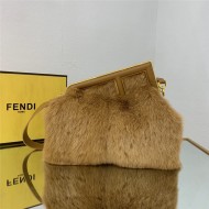 Fendi FIRST MEDIUM mink bag Brown High