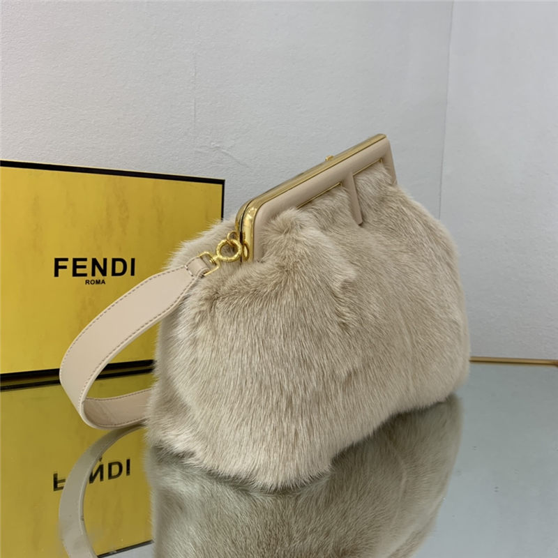 Fendi FIRST MEDIUM mink bag Pink High