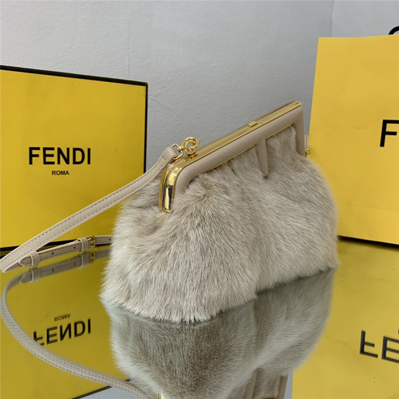 Fendi FIRST SMALL mink bag Pink High