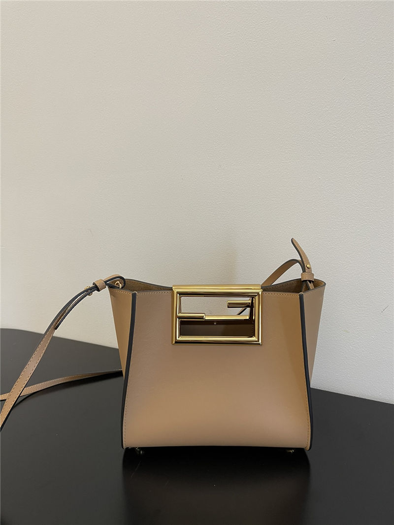 Fendi WAY SMALL leather bag Beige High