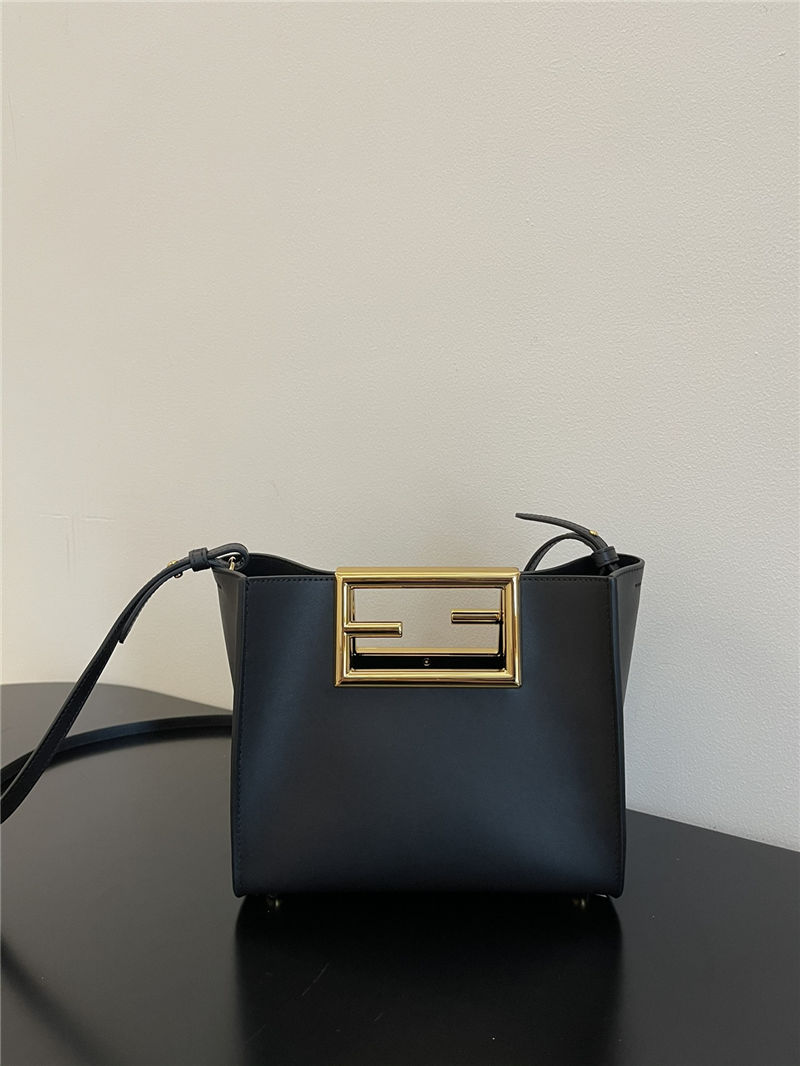 Fendi WAY SMALL leather bag Black High