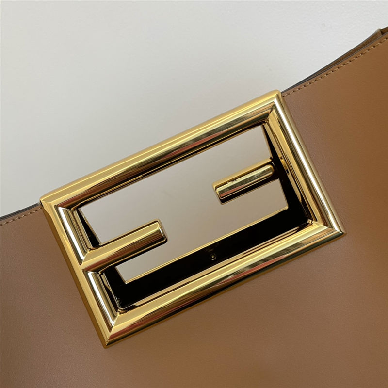 Fendi WAY MEDIUM leather bag Caramel High