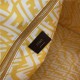 Fendi SHOPPER glazed canvas bag Yellow High