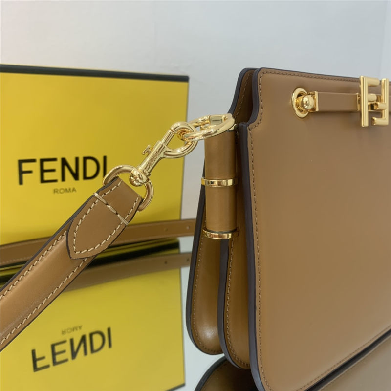 Fendi TOUCH leather bag Brown High