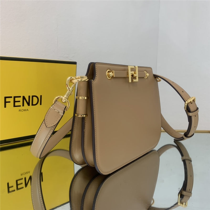 Fendi TOUCH leather bag Beige High