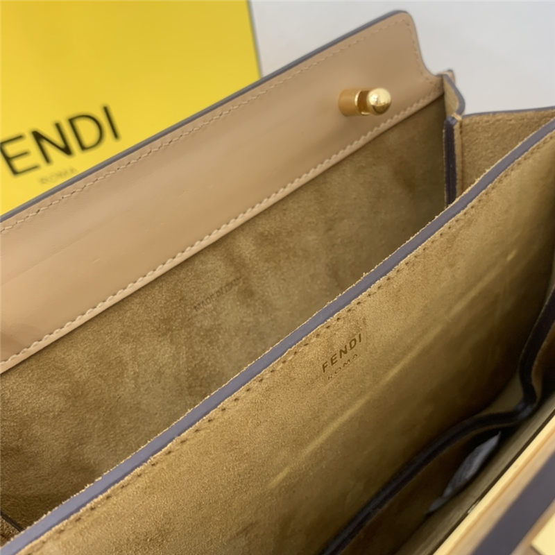 Fendi TOUCH leather bag Beige High